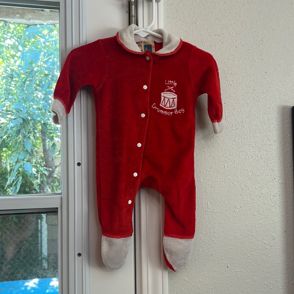 SOLD Vintage Boys Footed PJ